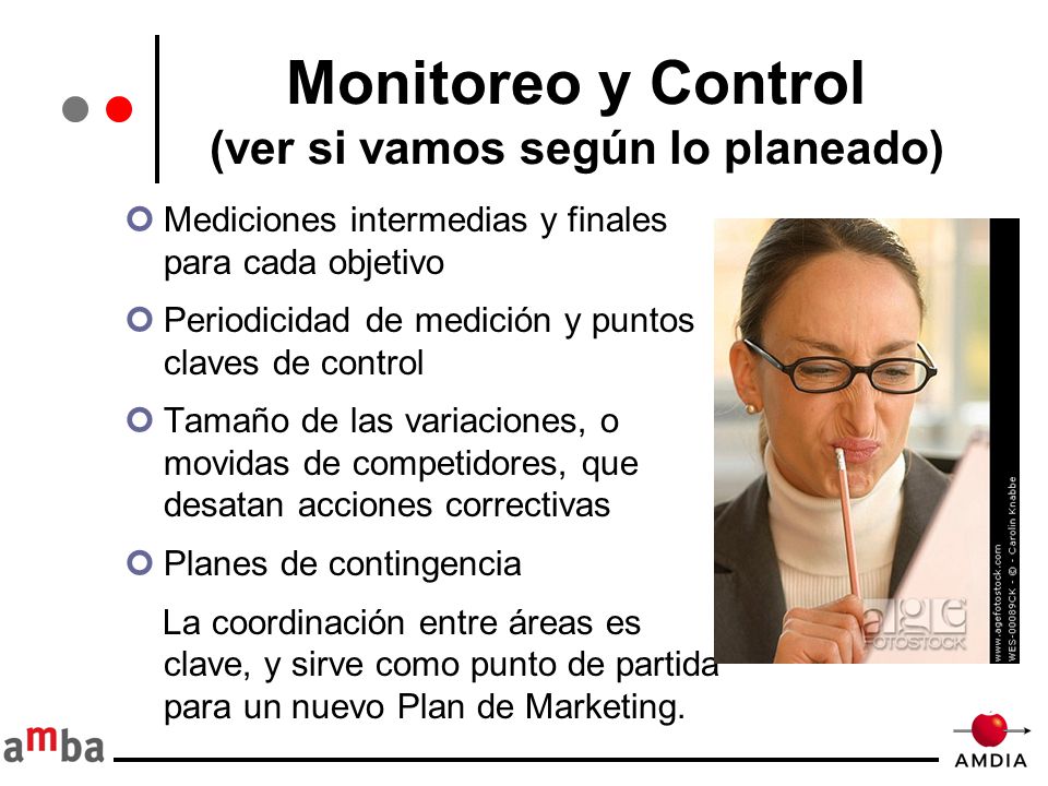 Monitoreo y Control (ver si vamos según lo planeado)