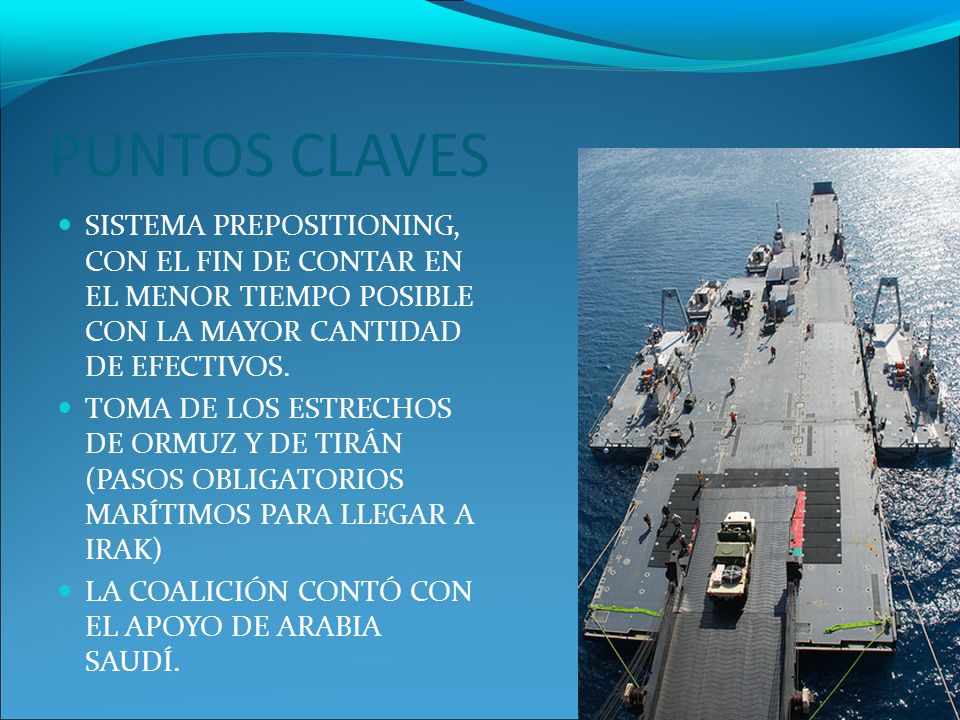 PUNTOS CLAVES SISTEMA PREPOSITIONING, CON EL FIN DE CONTAR EN EL MENOR TIEMPO POSIBLE CON LA MAYOR CANTIDAD DE EFECTIVOS.