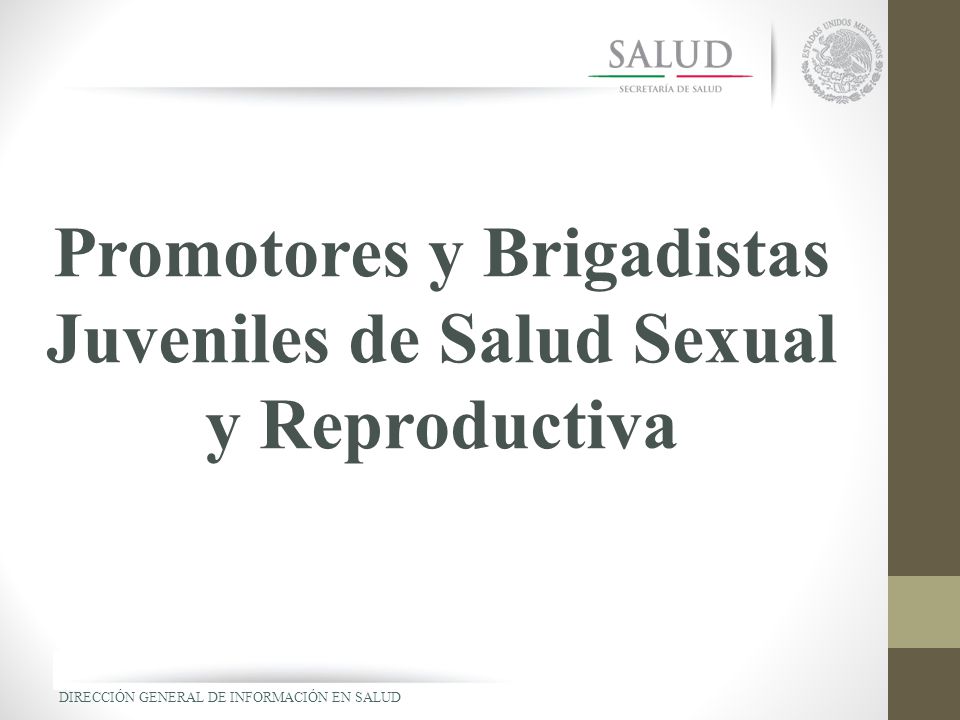 Promotores y Brigadistas Juveniles de Salud Sexual y Reproductiva