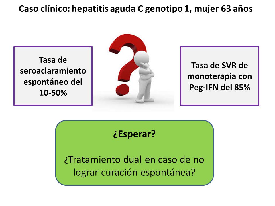 Caso clínico: hepatitis aguda C genotipo 1, mujer 63 años