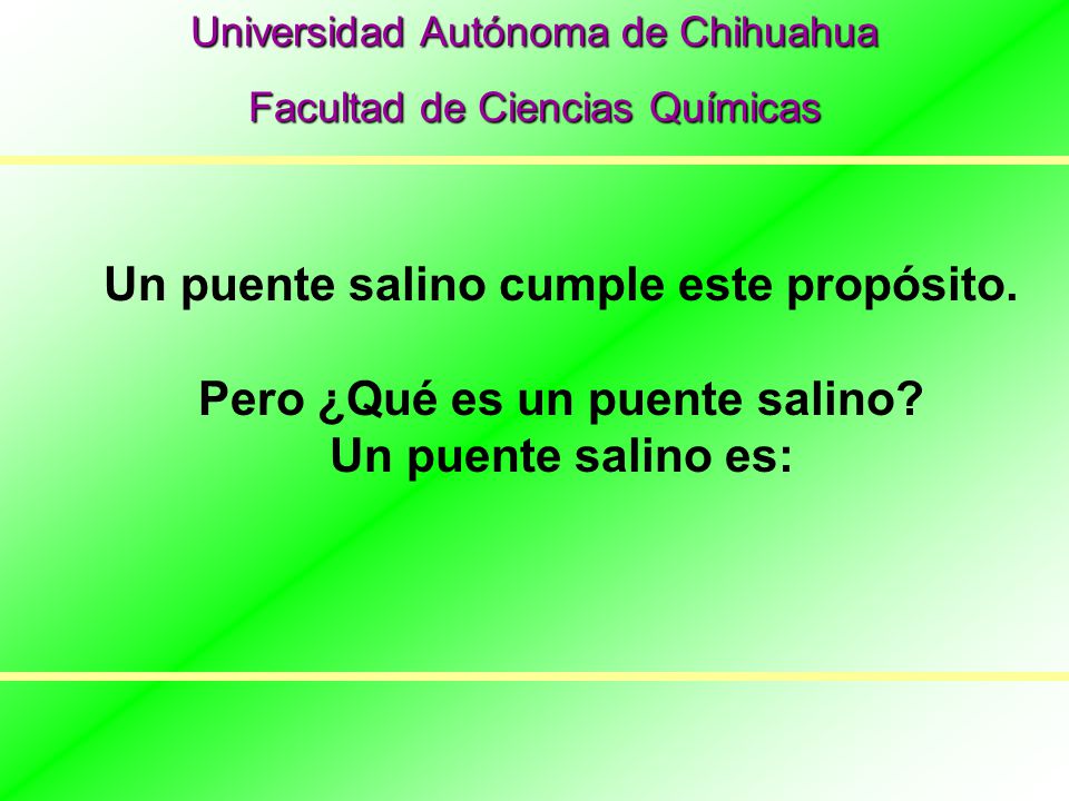 Un puente salino cumple este propósito. Pero ¿Qué es un puente salino