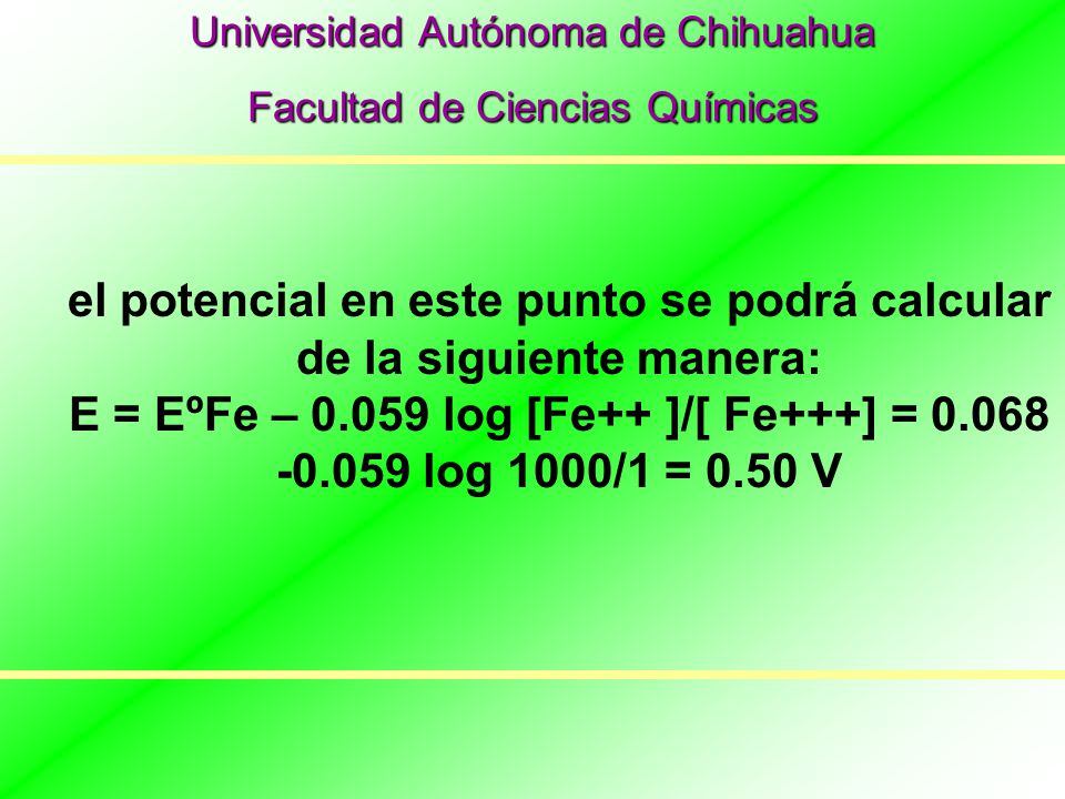 el potencial en este punto se podrá calcular de la siguiente manera: