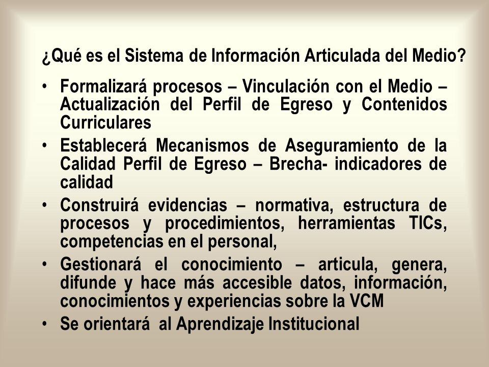 ¿Qué es el Sistema de Información Articulada del Medio