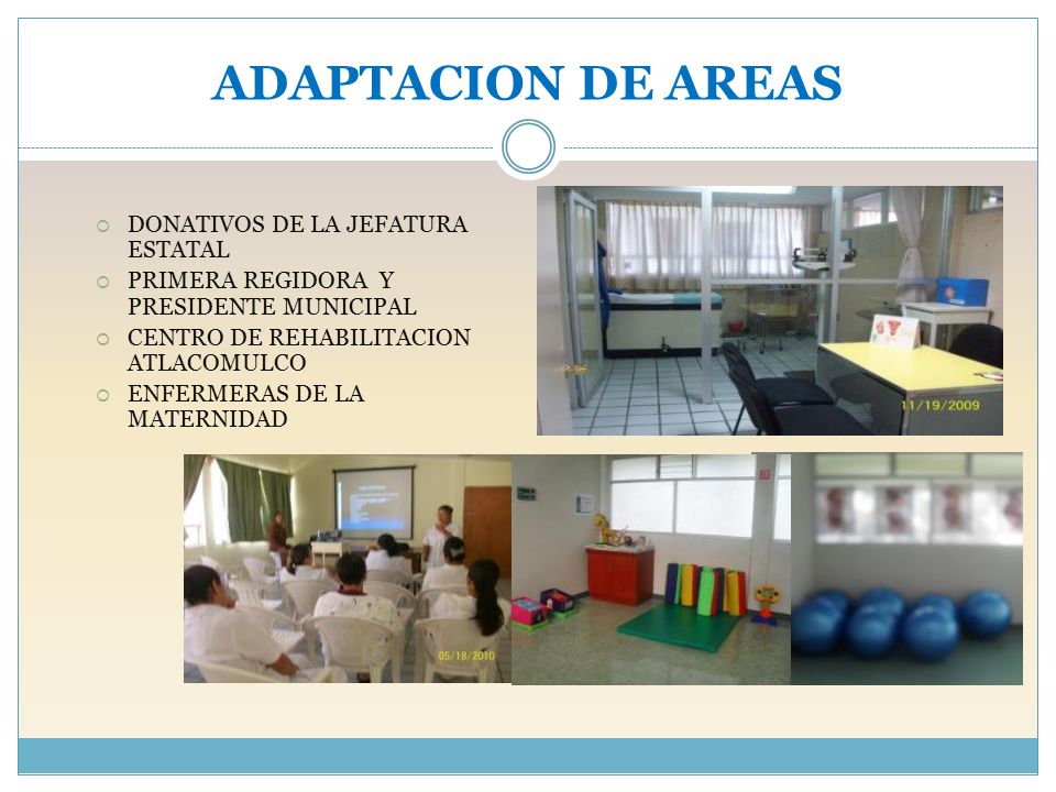 ADAPTACION DE AREAS DONATIVOS DE LA JEFATURA ESTATAL