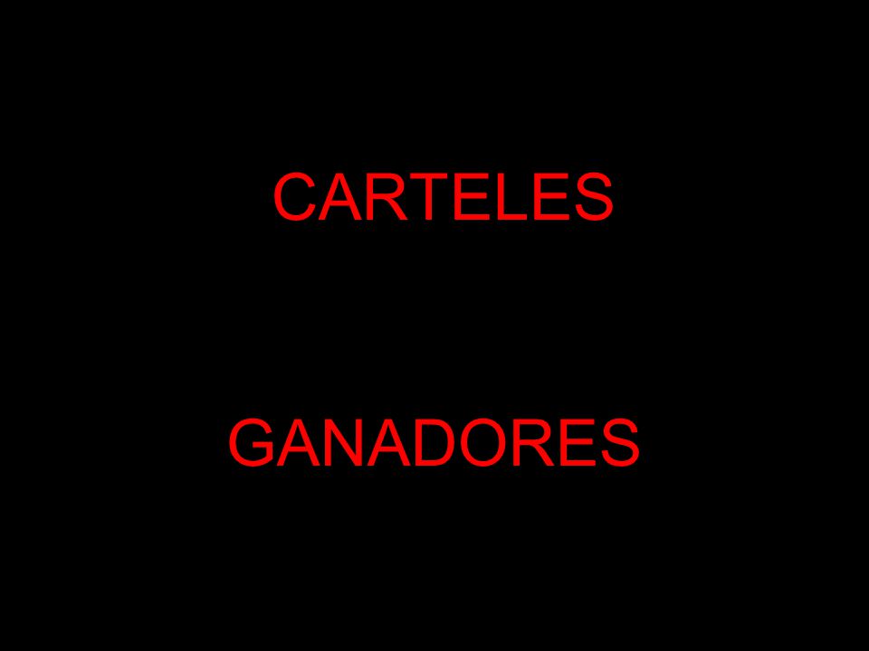 CARTELES GANADORES