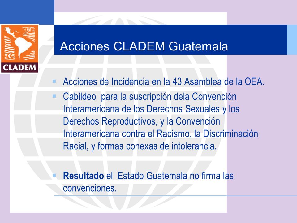 Acciones CLADEM Guatemala