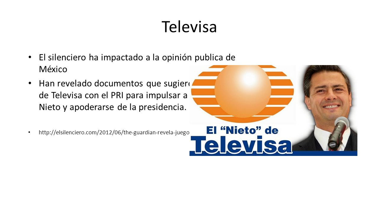 Televisa El silenciero ha impactado a la opinión publica de México