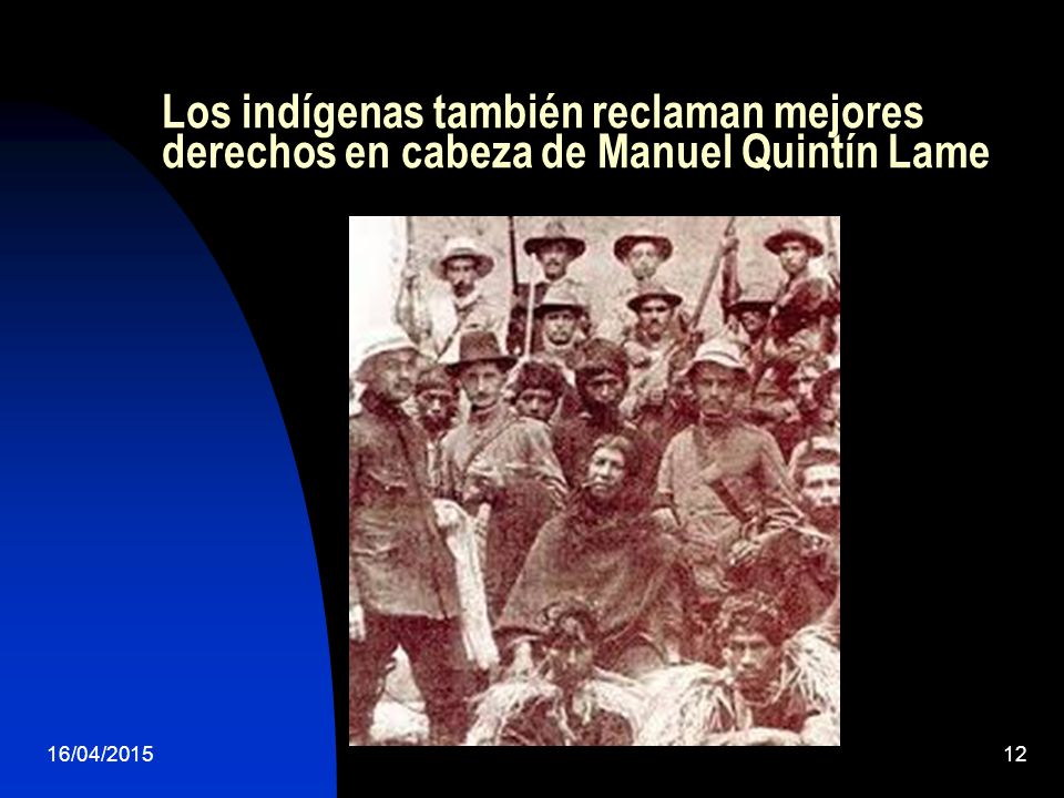 Los indígenas también reclaman mejores derechos en cabeza de Manuel Quintín Lame