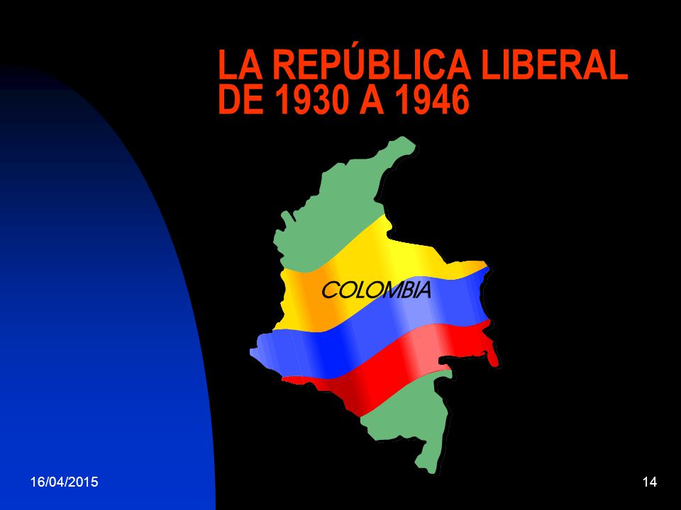 LA REPÚBLICA LIBERAL DE 1930 A 1946