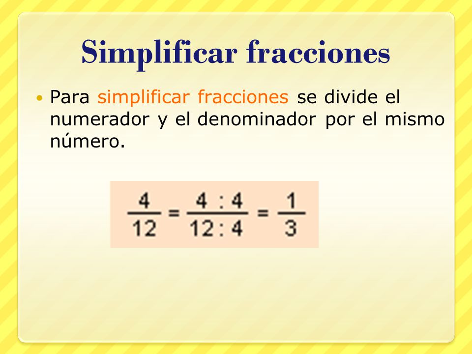 Simplificar fracciones - Fracciones equivalentes - Simplifying fractions  Spanish