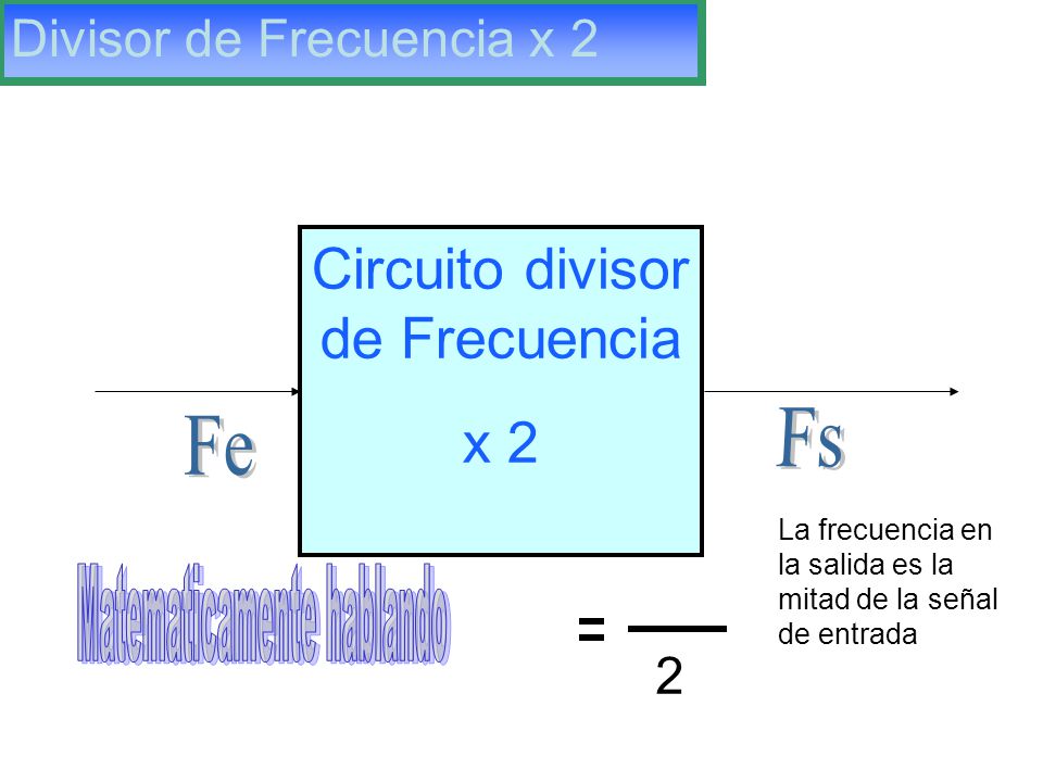 Circuito divisor de Frecuencia x 2