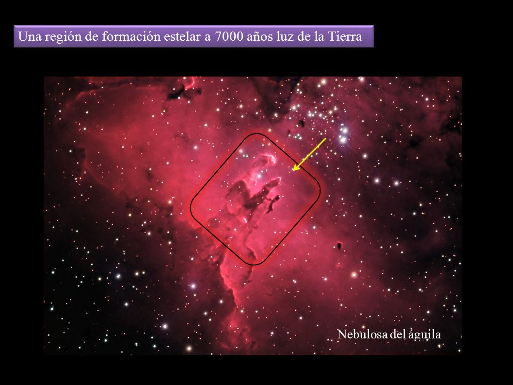 Una región de formación estelar a 7000 años luz de la Tierra