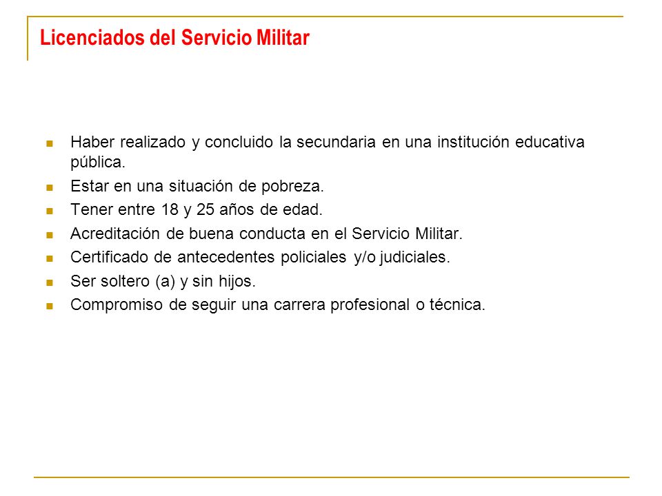 Licenciados del Servicio Militar
