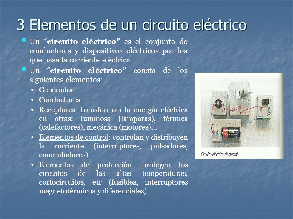 3 Elementos de un circuito eléctrico
