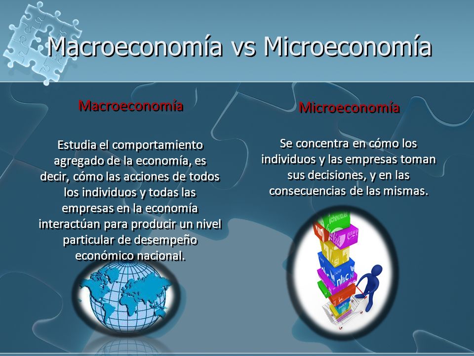 Macroeconomía vs Microeconomía