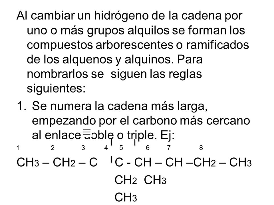 CH3 – CH2 – C C - CH – CH –CH2 – CH3 CH2 CH3 CH3
