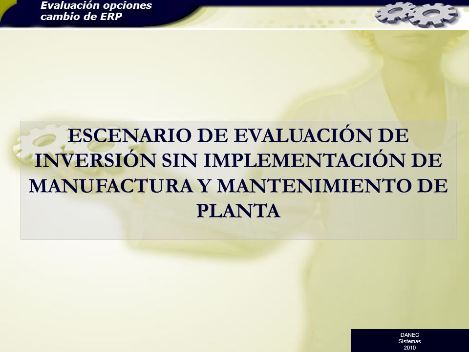 Evaluación opciones cambio de ERP