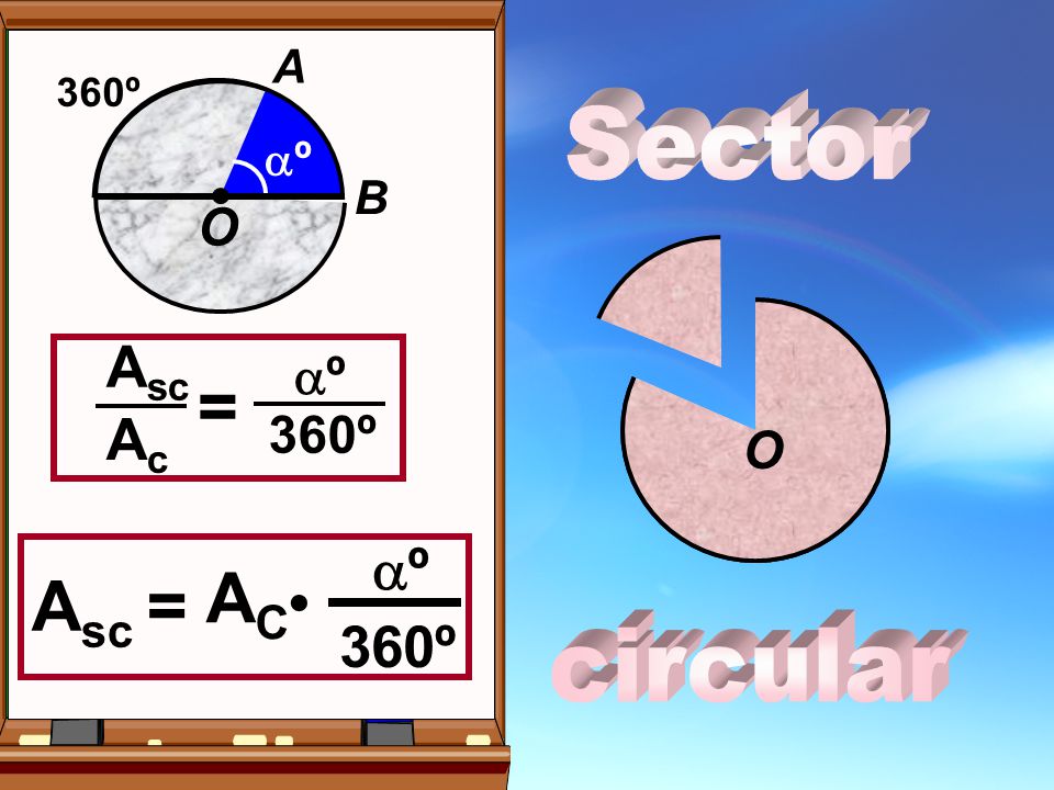 = AC Asc = Asc Ac º • 360º Sector O º 360º O circular A º B 360º