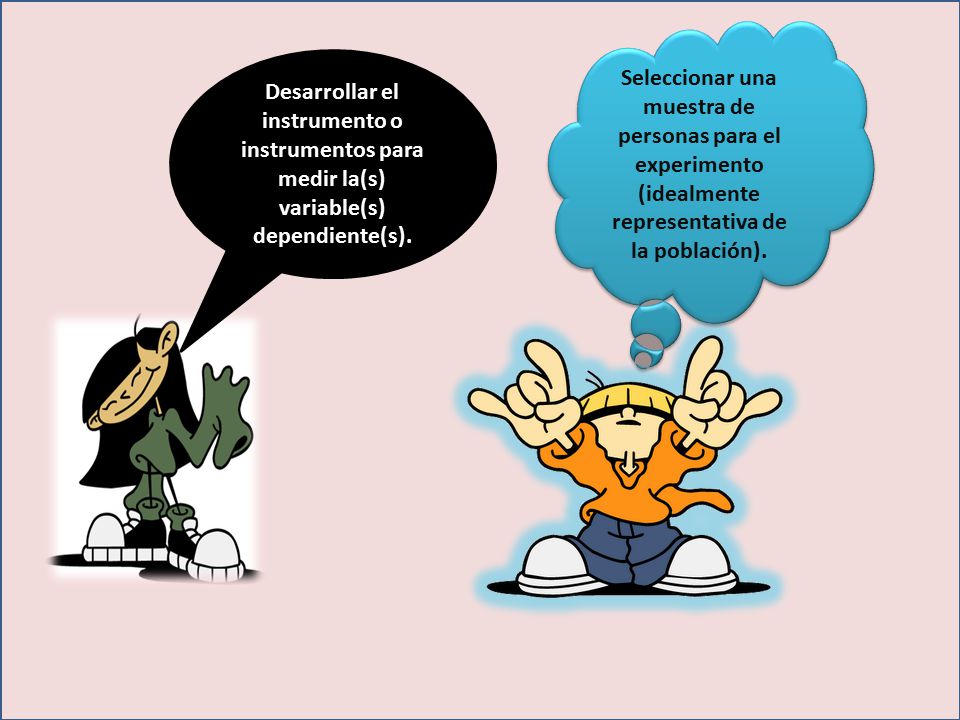 Seleccionar una muestra de personas para el experimento (idealmente representativa de la población).
