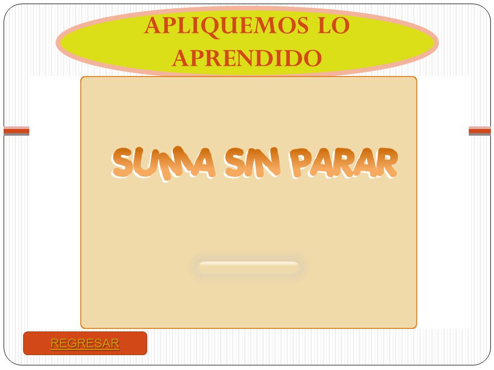 APLIQUEMOS LO APRENDIDO
