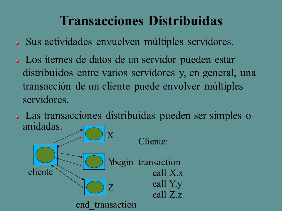 Transacciones Distribuidas
