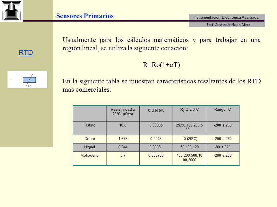 Usualmente para los cálculos matemáticos y para trabajar en una región lineal, se utiliza la siguiente ecuación:
