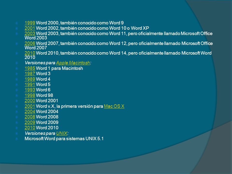 1999 Word 2000, también conocido como Word 9