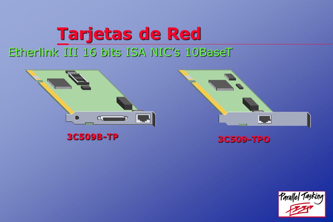 Tarjetas de Red Etherlink III 16 bits ISA NIC’s 10BaseT 3C509B-TP