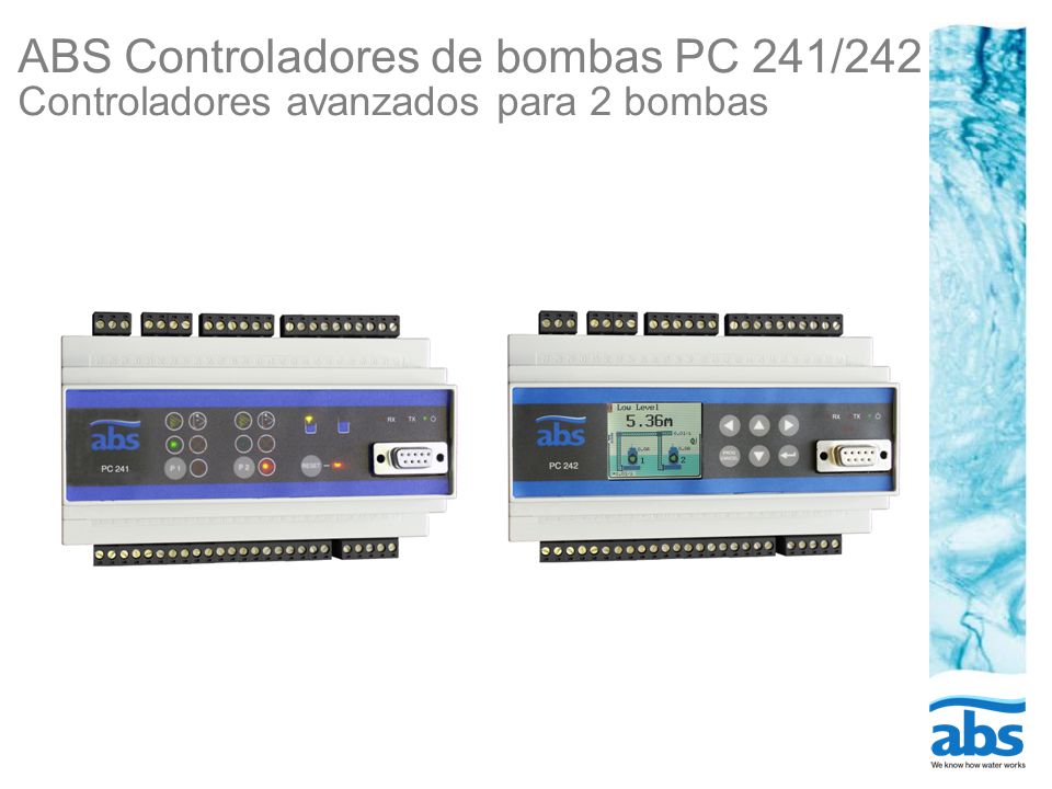 ABS Controladores de bombas PC 241/242 Controladores avanzados para 2 bombas