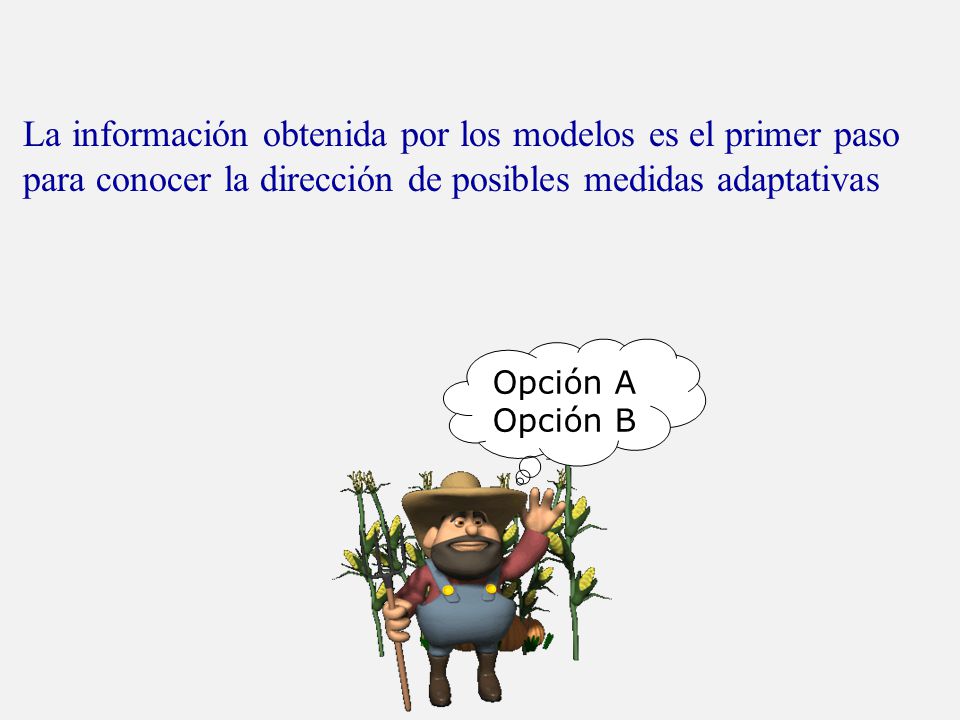 La información obtenida por los modelos es el primer paso para conocer la dirección de posibles medidas adaptativas