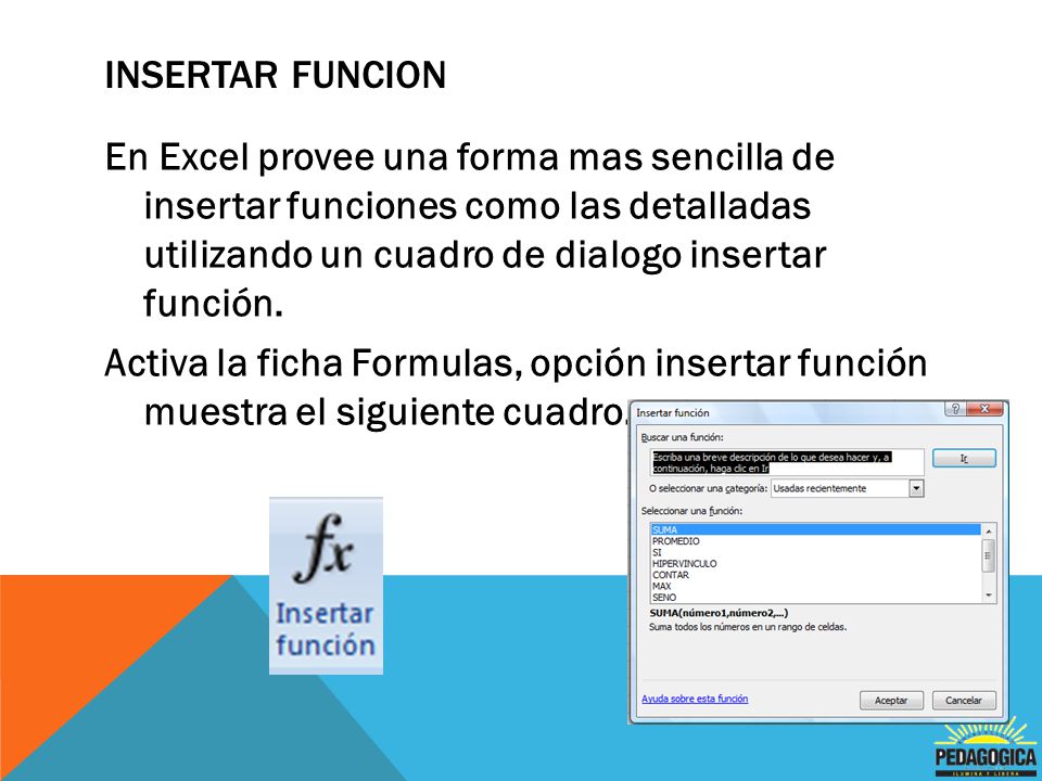 Insertar funcion