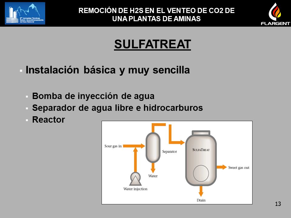 REMOCIÓN DE H2S EN EL VENTEO DE CO2 DE UNA PLANTAS DE AMINAS