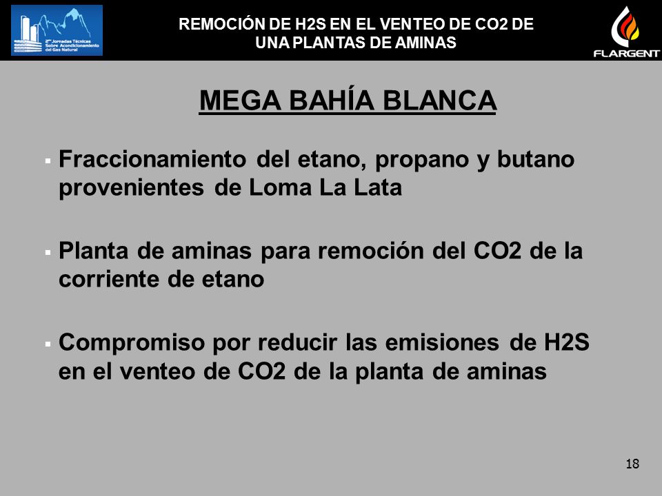 REMOCIÓN DE H2S EN EL VENTEO DE CO2 DE UNA PLANTAS DE AMINAS
