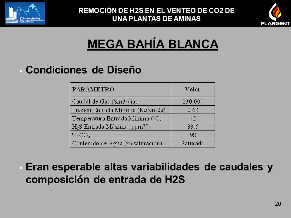 REMOCIÓN DE H2S EN EL VENTEO DE CO2 DE UNA PLANTAS DE AMINAS