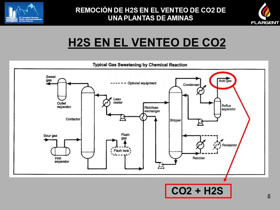 REMOCIÓN DE H2S EN EL VENTEO DE CO2 DE UNA PLANTAS DE AMINAS