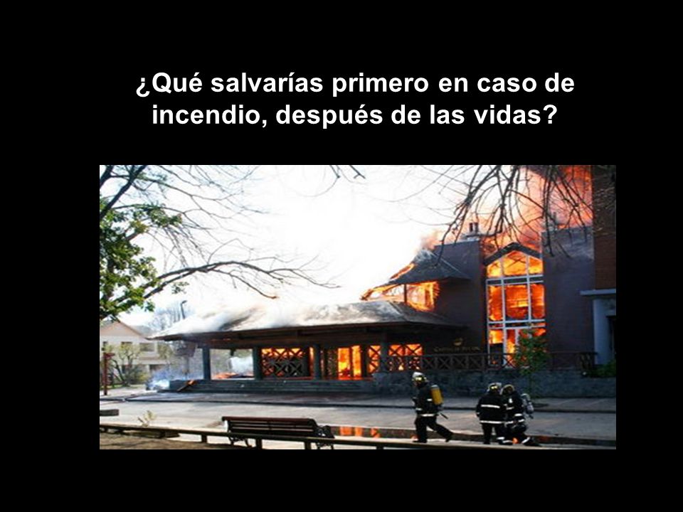 ¿Qué salvarías primero en caso de incendio, después de las vidas