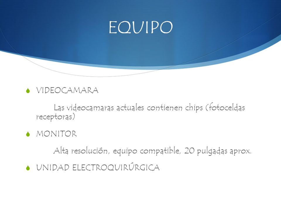 EQUIPO VIDEOCAMARA. Las videocamaras actuales contienen chips (fotoceldas receptoras) MONITOR.