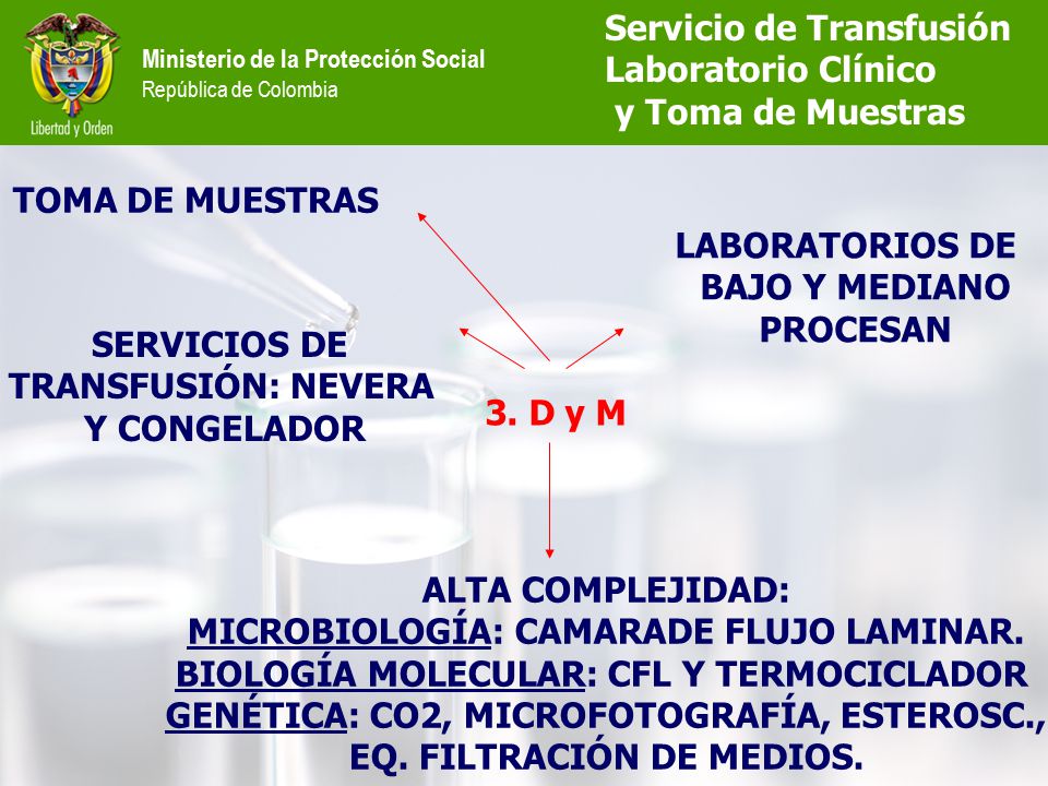Servicio de Transfusión Laboratorio Clínico y Toma de Muestras