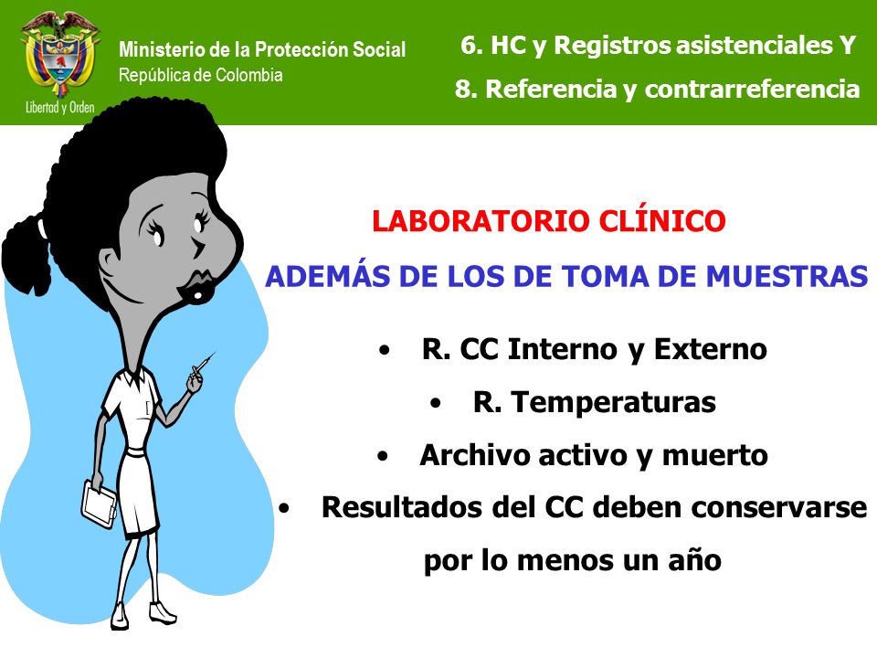 ADEMÁS DE LOS DE TOMA DE MUESTRAS R. CC Interno y Externo
