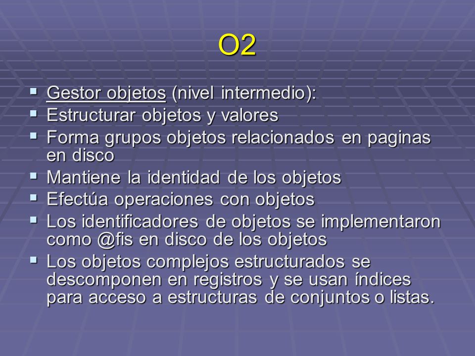 O2 Gestor objetos (nivel intermedio): Estructurar objetos y valores