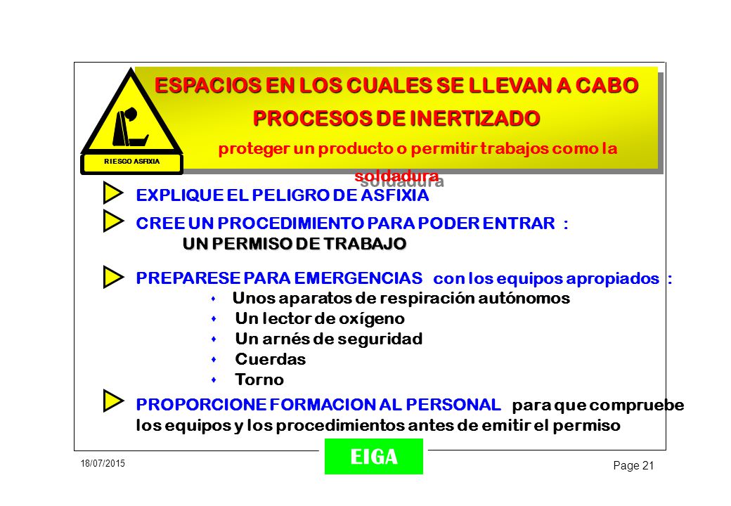 ESPACIOS EN LOS CUALES SE LLEVAN A CABO PROCESOS DE INERTIZADO