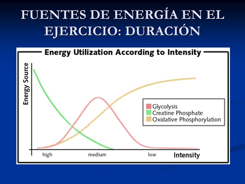 FUENTES DE ENERGÍA EN EL EJERCICIO: DURACIÓN