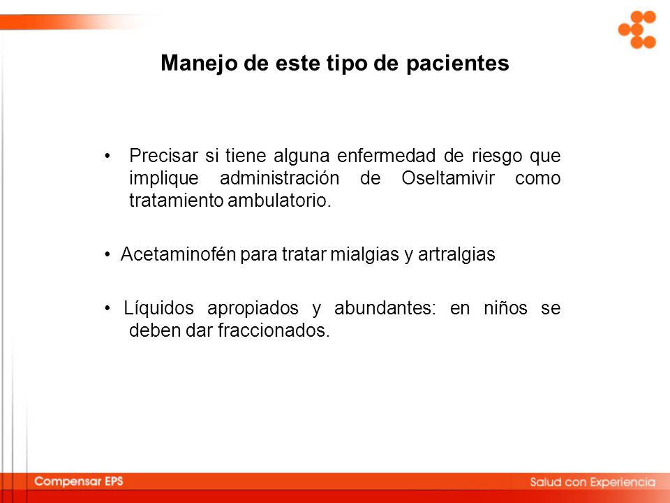 Manejo de este tipo de pacientes