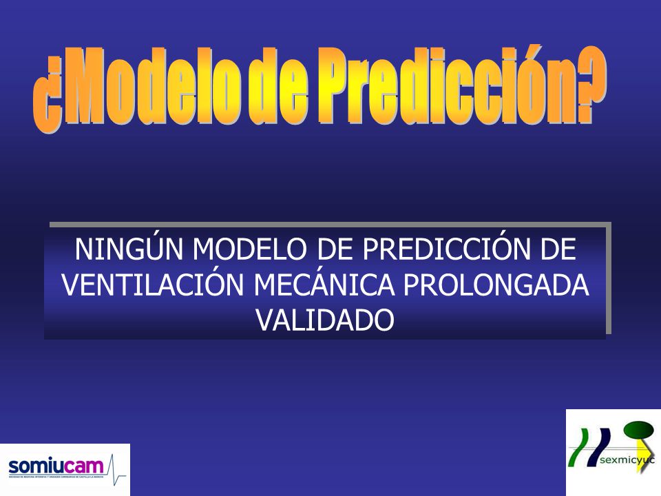 ¿Modelo de Predicción NINGÚN MODELO DE PREDICCIÓN DE VENTILACIÓN MECÁNICA PROLONGADA VALIDADO