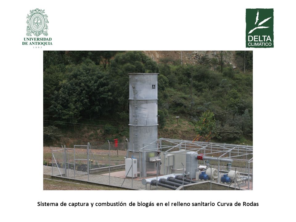 Sistema de captura y combustión de biogás en el relleno sanitario Curva de Rodas