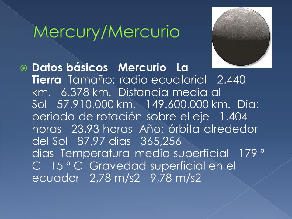Mercury/Mercurio