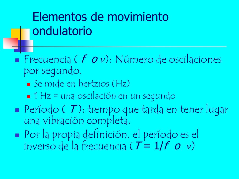 Elementos de movimiento ondulatorio