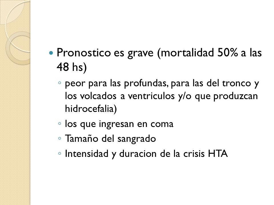 Pronostico es grave (mortalidad 50% a las 48 hs)