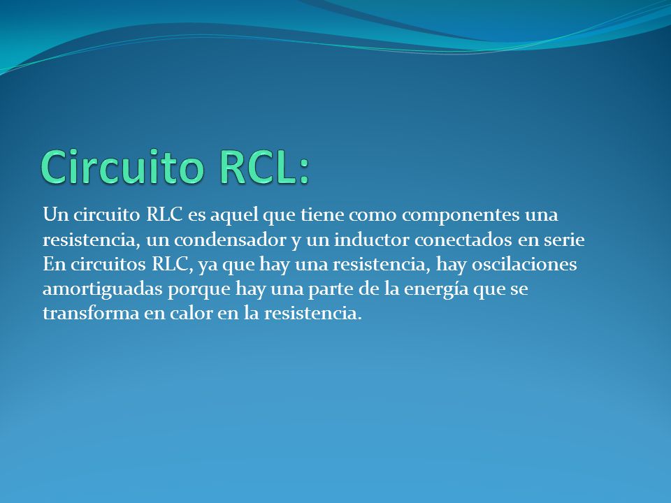 Circuito RCL: