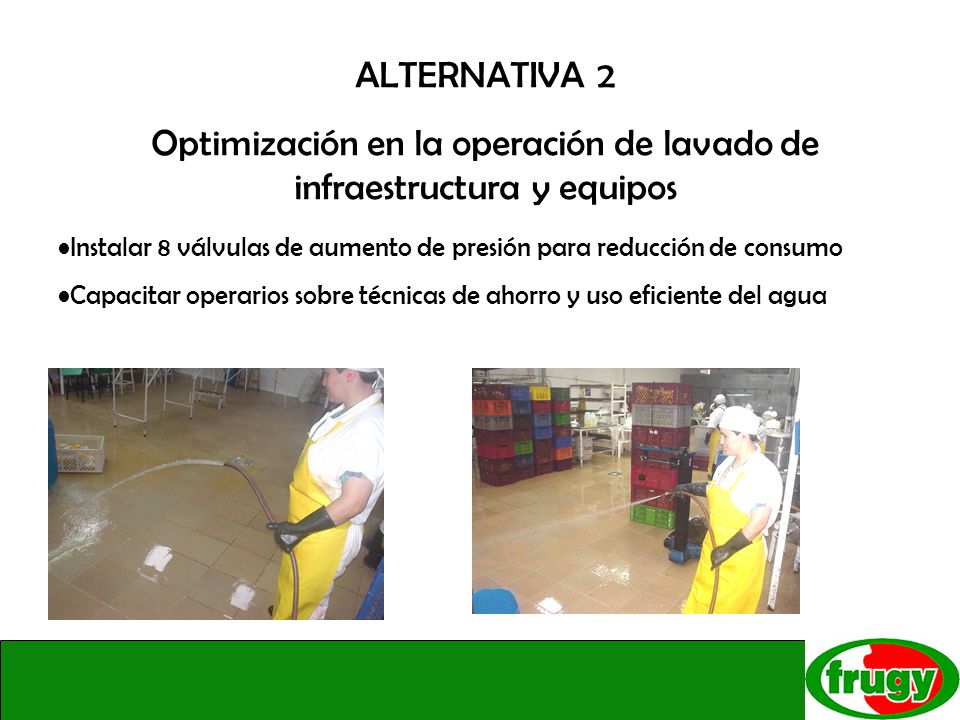 Optimización en la operación de lavado de infraestructura y equipos